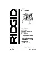 Предварительный просмотр 33 страницы RIDGID AC9910 Owner'S Manual