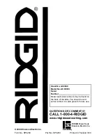 Preview for 12 page of RIDGID AC9930 Owner'S Manual