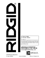 Preview for 36 page of RIDGID AC9930 Owner'S Manual