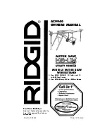 RIDGID AC9940 Owner'S Manual предпросмотр