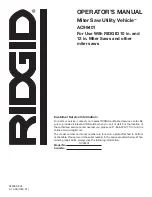 Preview for 16 page of RIDGID AC99401 Operator'S Manual