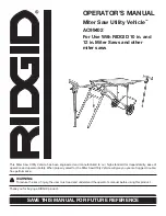 RIDGID AC99402 Operator'S Manual preview