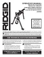 Preview for 1 page of RIDGID AC9955 Operator'S Manual