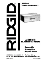 Preview for 1 page of RIDGID AF3000 Owner'S Manual