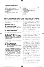 Preview for 2 page of RIDGID AM22860 Owner'S Manual