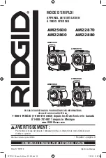 Предварительный просмотр 17 страницы RIDGID AM22860 Owner'S Manual