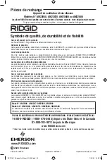 Предварительный просмотр 24 страницы RIDGID AM22860 Owner'S Manual