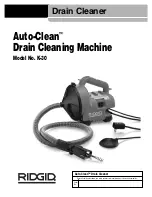 Предварительный просмотр 3 страницы RIDGID Auto-Clean K-30 Manual