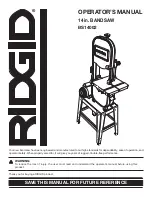 Предварительный просмотр 1 страницы RIDGID BS14002 Operator'S Manual