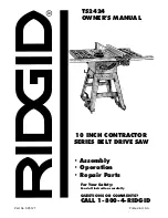 RIDGID Contractor TS2424 Owner'S Manual предпросмотр