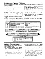 Предварительный просмотр 3 страницы RIDGID Contractor TS2424 Owner'S Manual