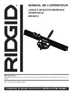 Предварительный просмотр 16 страницы RIDGID DMG9015 Operator'S Manual