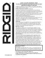 Предварительный просмотр 29 страницы RIDGID DMG9015 Operator'S Manual