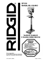 Preview for 41 page of RIDGID DP1550 Owner'S Manual