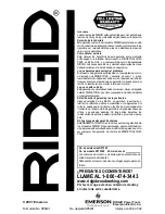 Preview for 80 page of RIDGID DP1550 Owner'S Manual