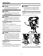 Предварительный просмотр 18 страницы RIDGID DP15501 Operator'S Manual