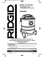 Предварительный просмотр 17 страницы RIDGID DV05000 Owner'S Manual