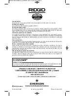 Предварительный просмотр 32 страницы RIDGID DV05000 Owner'S Manual