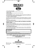 Предварительный просмотр 48 страницы RIDGID DV05000 Owner'S Manual