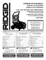 RIDGID GP80150RT Operator'S Manual preview