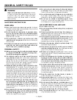 Preview for 3 page of RIDGID GP80150RT Operator'S Manual