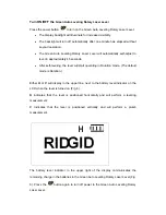 Preview for 15 page of RIDGID GRL9202 Operator'S Manual