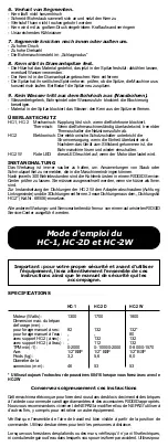 Preview for 7 page of RIDGID HC-2W Manual