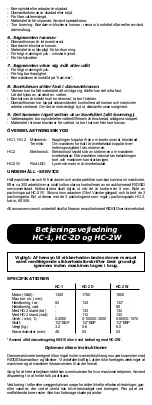 Preview for 21 page of RIDGID HC-2W Manual