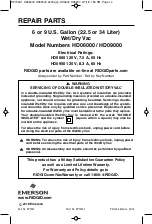 Preview for 14 page of RIDGID HD06000 Owner'S Manual