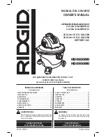 RIDGID HD0600M0 Owner'S Manual preview