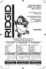 RIDGID HD12000 Owner'S Manual предпросмотр