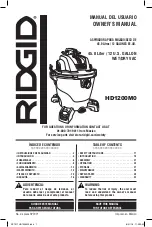 Предварительный просмотр 1 страницы RIDGID HD1200M0 Owner'S Manual