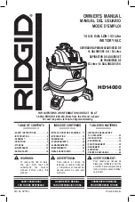 RIDGID HD14000 Owner'S Manual preview