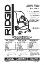 Предварительный просмотр 1 страницы RIDGID HD18000 Owner'S Manual