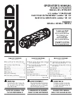 Предварительный просмотр 3 страницы RIDGID JobMax A Series Operator'S Manual