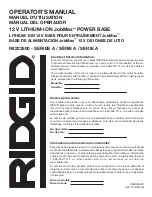 Предварительный просмотр 22 страницы RIDGID JobMax A Series Operator'S Manual