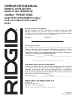 Предварительный просмотр 24 страницы RIDGID JobMax R2851 Operator'S Manual