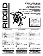 Preview for 1 page of RIDGID JP06101 Operator'S Manual