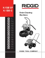 Preview for 1 page of RIDGID K-1500SP Manual