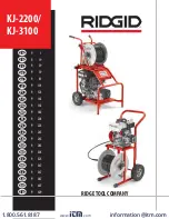 Preview for 1 page of RIDGID KJ-3100 Water Operator'S Manual