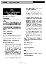 Preview for 69 page of RIDGID Kollmann KJ-2200 Operating Instructions Manual