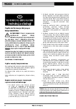 Preview for 81 page of RIDGID Kollmann KJ-2200 Operating Instructions Manual