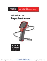 Предварительный просмотр 1 страницы RIDGID micro CA-100 Operator'S Manual