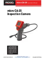 RIDGID micro CA-25 Operator'S Manual preview