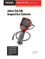 RIDGID micro CA-330 Operator'S Manual preview