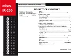 Предварительный просмотр 2 страницы RIDGID micro IR-200 Manual