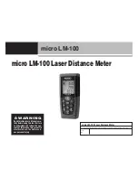 Preview for 3 page of RIDGID micro LM-100 Manual