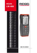 RIDGID micro LM-400 Operator'S Manual preview