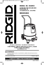 Предварительный просмотр 21 страницы RIDGID MOB16000 Owner'S Manual