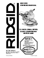 Предварительный просмотр 1 страницы RIDGID MS 1290 Owner'S Manual